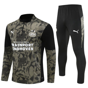 25/26 PSV Training Black Tracksuit from FootballPrestige.shop - Premium Concept kits