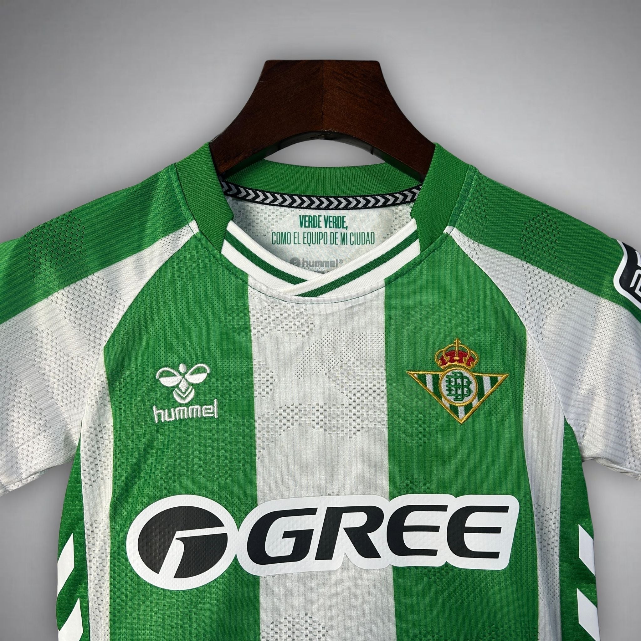 25/26 Real Betis Home Kids Size Kit from FootballPrestige.shop - Premium Concept kits