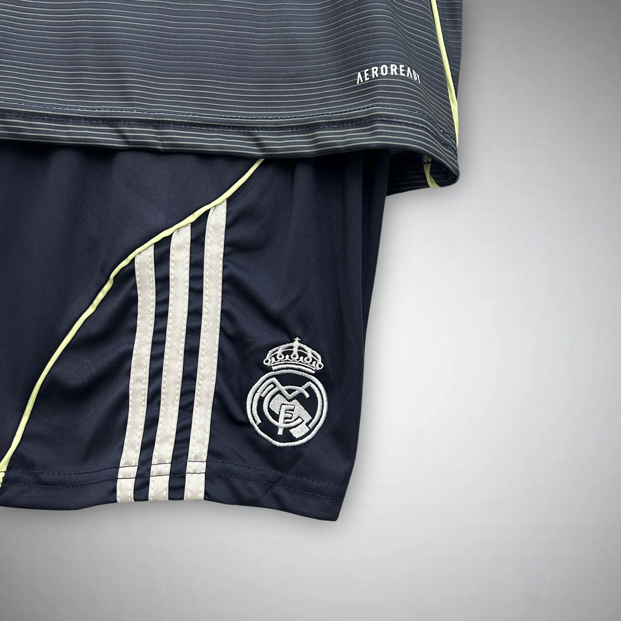 25/26 Real Madrid Away Kids Size Kit from FootballPrestige.shop - Premium Concept kits
