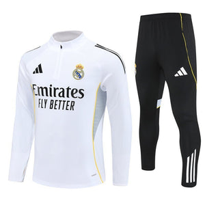 25/26 Real Madrid Home Kids Size Tracksuit from FootballPrestige.shop - Premium Concept kits