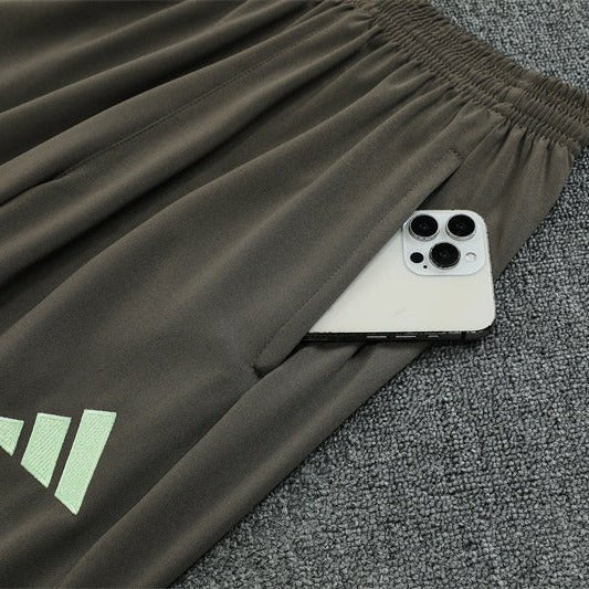 25/26 Real Madrid Training Dark Olive Kids Size Tracksuit from FootballPrestige.shop - Premium Concept kits