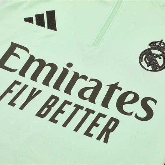 25/26 Real Madrid Training Lime Green Tracksuit from FootballPrestige.shop - Premium Concept kits