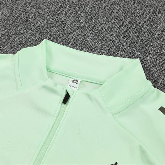 25/26 Real Madrid Training Lime Green Tracksuit from FootballPrestige.shop - Premium Concept kits