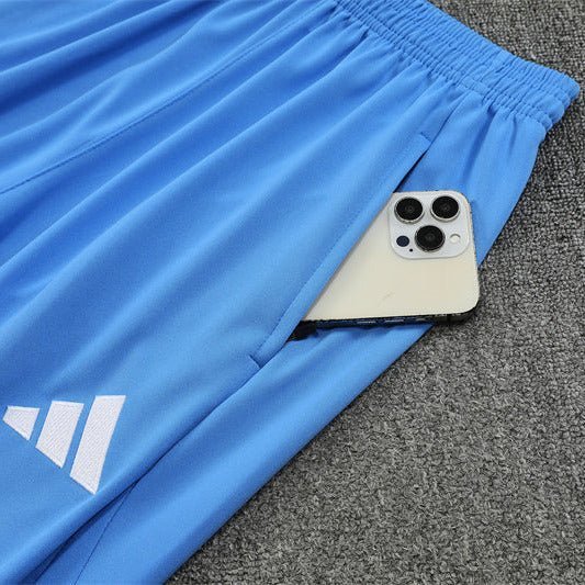 25/26 Real Madrid Training White/Light Blue Tracksuit from FootballPrestige.shop - Premium Concept kits