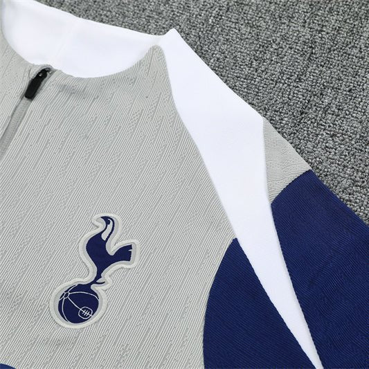 25/26 Tottenham Hotspur Grey Tracksuit from FootballPrestige.shop - Premium Concept kits