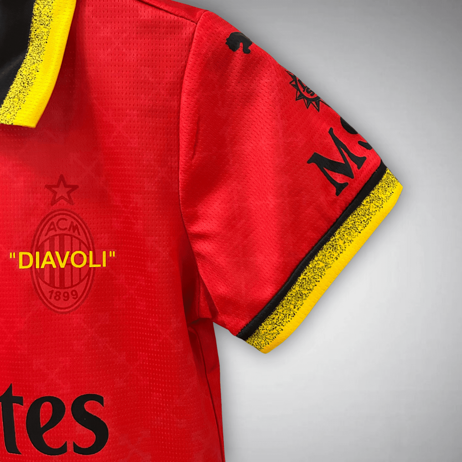 AC Milan x Off - White Premium Kids Size Kit from FootballPrestige.shop - Premium Concept kits