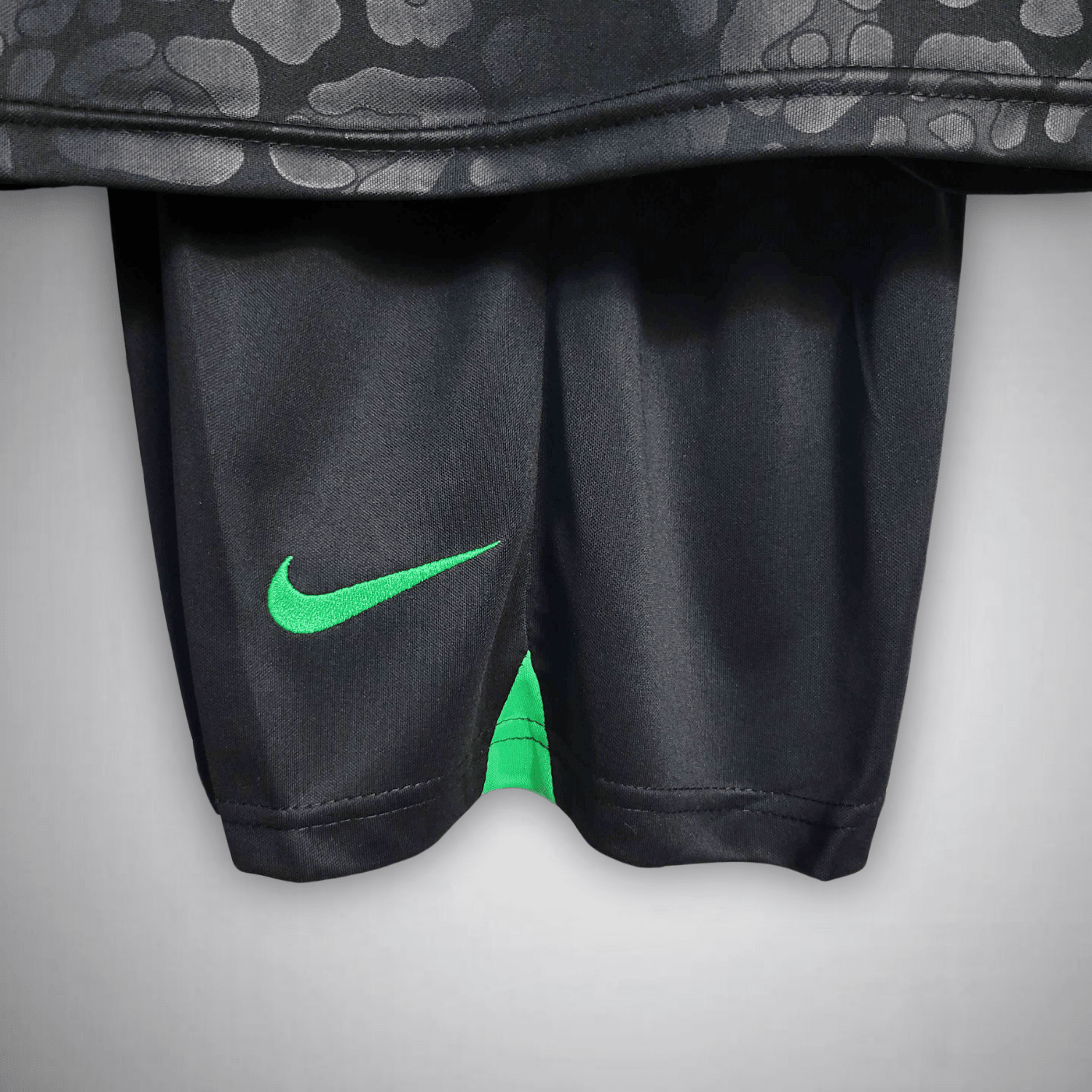 Brazil "Black Leopard" Premium Kids Size Kit from FootballPrestige.shop - Premium Concept kits