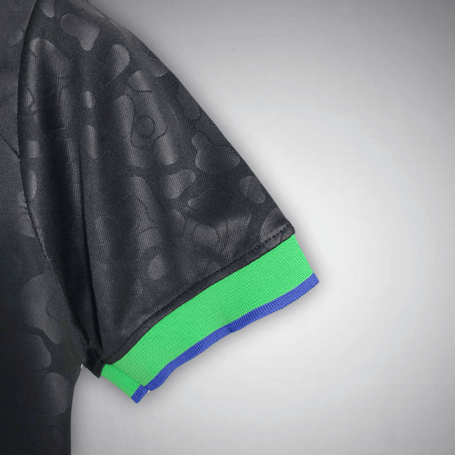 Brazil "Black Leopard" Premium Kids Size Kit from FootballPrestige.shop - Premium Concept kits