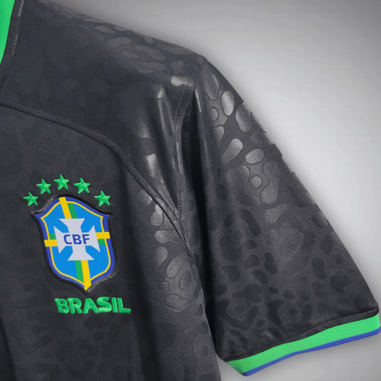 Brazil "Black Leopard" Premium Kit from FootballPrestige.shop - Premium Concept kits