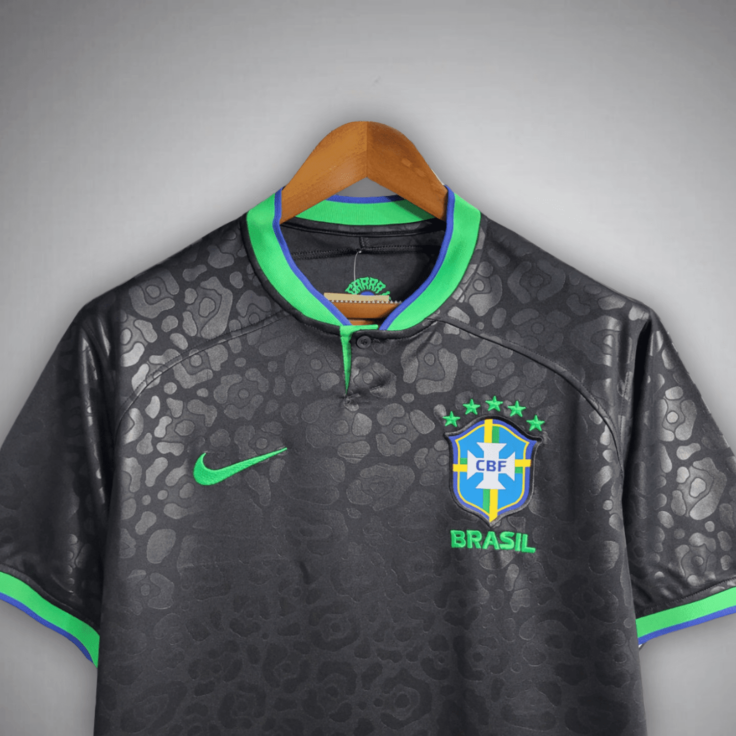 Brazil "Black Leopard" Premium Kit from FootballPrestige.shop - Premium Concept kits