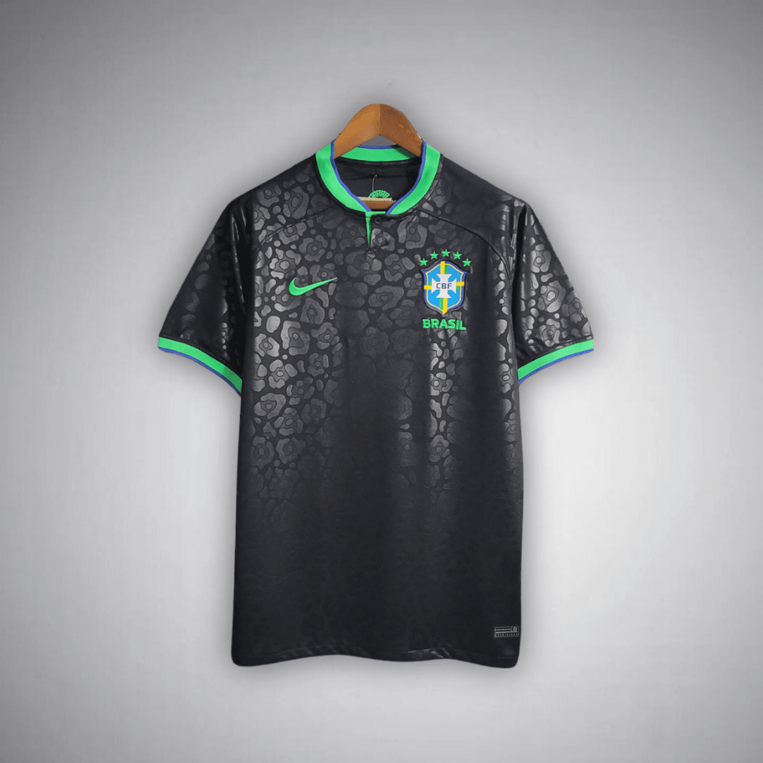 Brazil "Black Leopard" Premium Kit from FootballPrestige.shop - Premium Concept kits