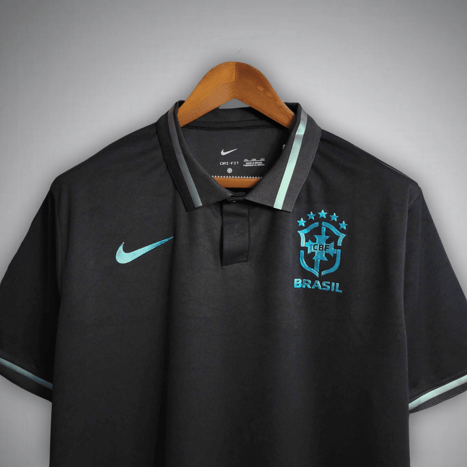 Brazil "Emerald Nights" Premium Polo T-shirt from FootballPrestige.shop - Premium Concept kits