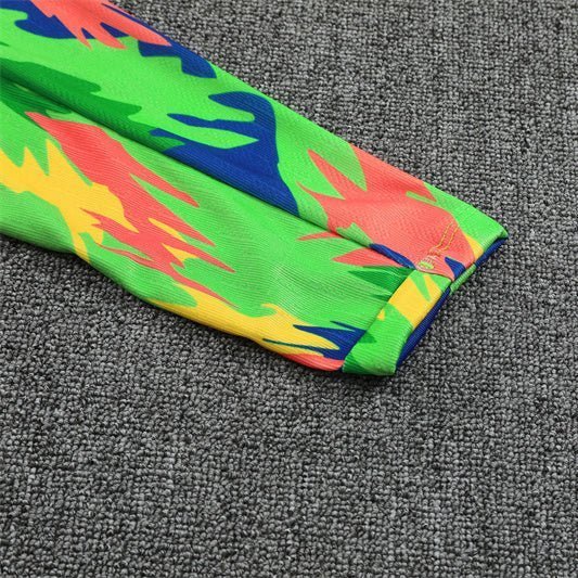 Brazil "Tropical Inferno" Premium Kids Size Tracksuit from FootballPrestige.shop - Premium Concept kits