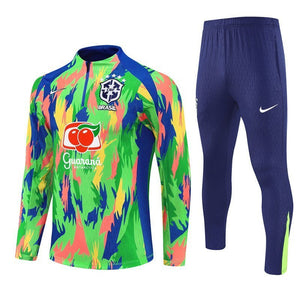 Brazil "Tropical Inferno" Premium Tracksuit from FootballPrestige.shop - Premium Concept kits