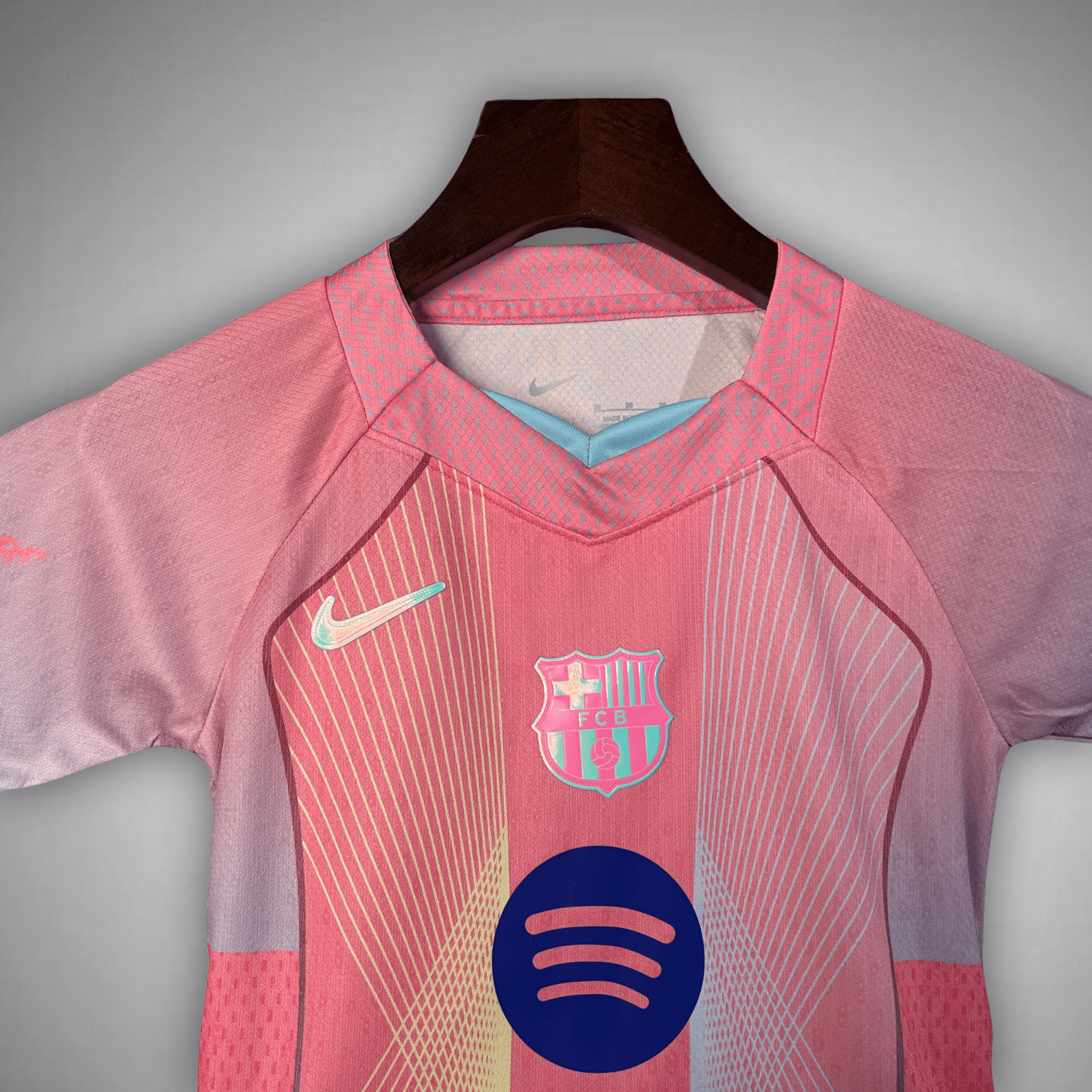 FC Barcelona "Aurora" Premium Kids Size Kit from FootballPrestige.shop - Premium Concept kits