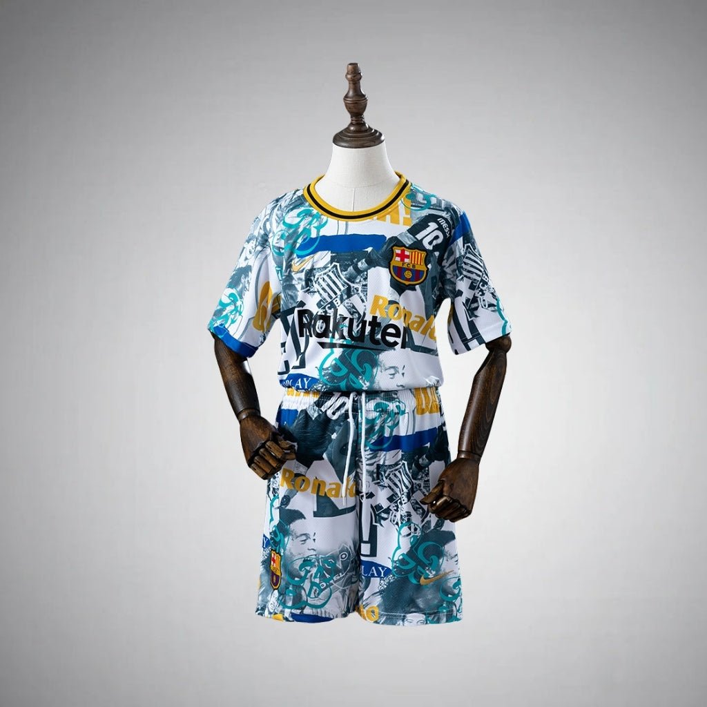 FC Barcelona "Chronicle" Premium Kids Size Kit from FootballPrestige.shop - Premium Concept kits