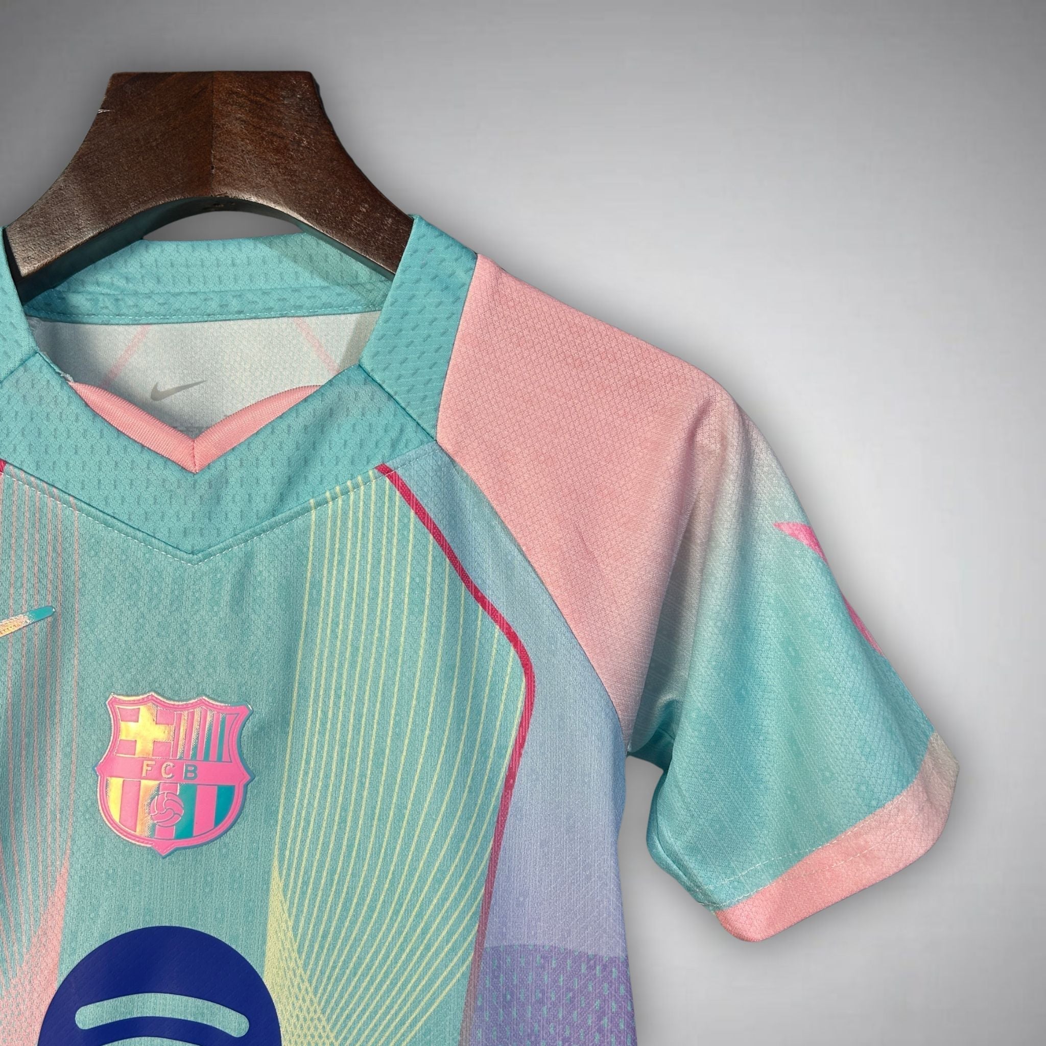 FC Barcelona "Dreamwave" Premium Kids Size Kit from FootballPrestige.shop - Premium Concept kits