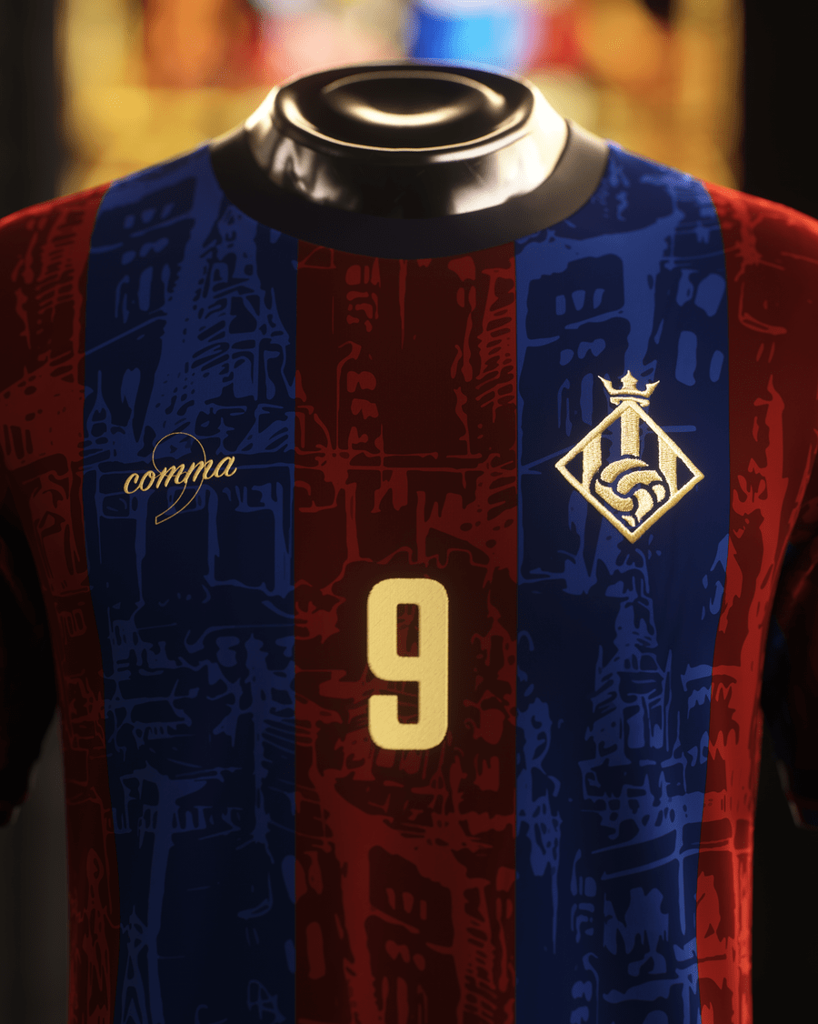 FC Barcelona "El Pistolero" Premium Kit from FootballPrestige.shop - Premium Concept kits