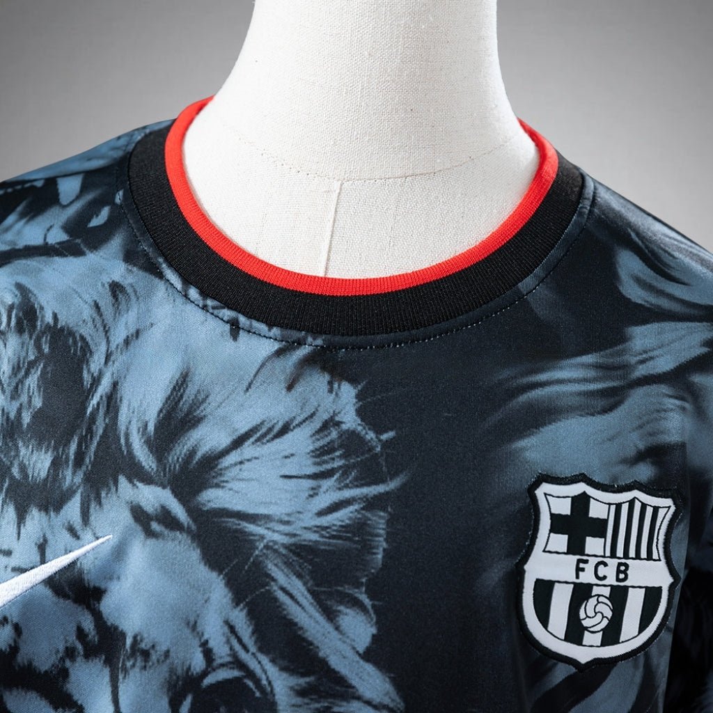 FC Barcelona "Lionheart" Premium Kids Size Kit from FootballPrestige.shop - Premium Concept kits
