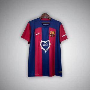 FC Barcelona x Karol G Limited Edition Home Kit from FootballPrestige.shop - Premium Concept kits