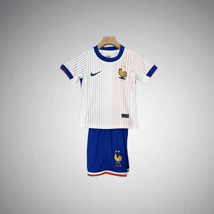 France 2024 Away Kids Size Kit from FootballPrestige.shop - Premium Concept kits