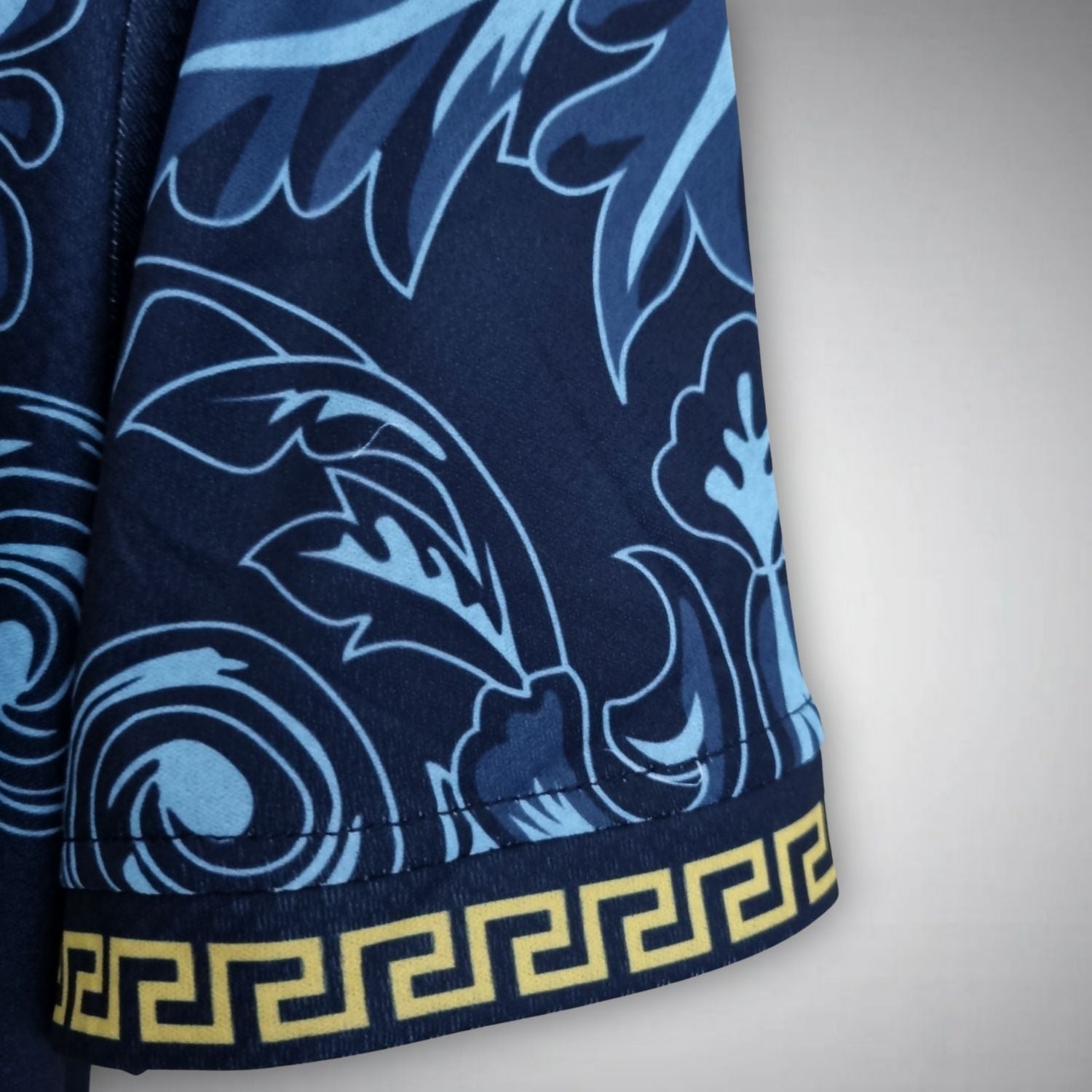 Italy "Versace" Premium Dark Blue Kit from FootballPrestige.shop - Premium Concept kits