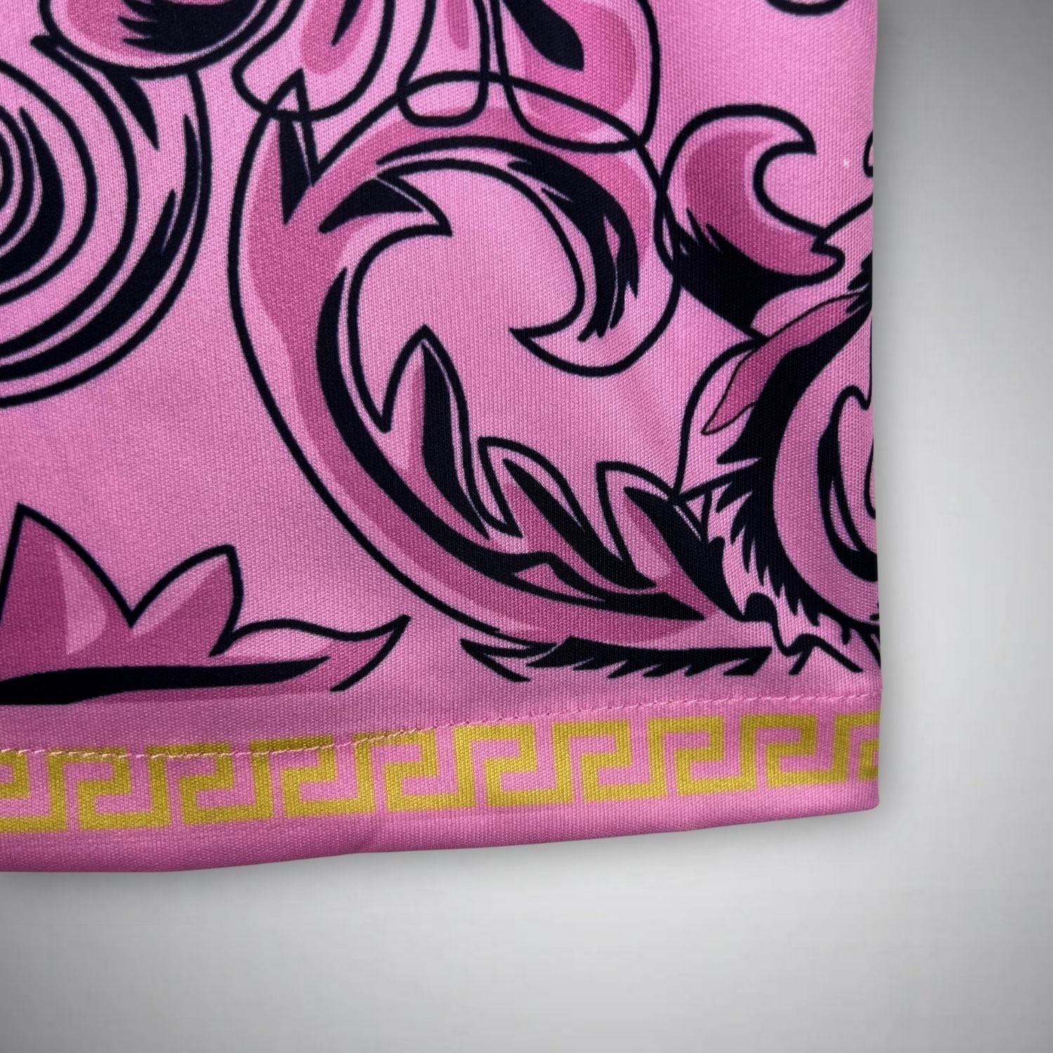 Italy "Versace" Premium Pink Kit from FootballPrestige.shop - Premium Concept kits