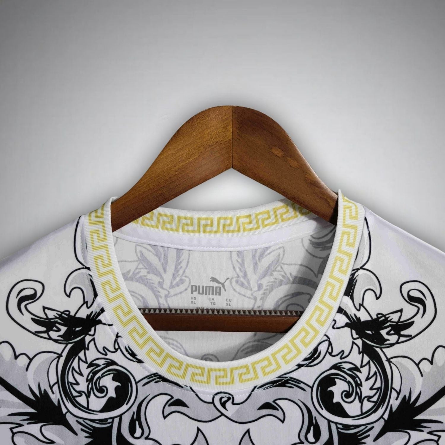 Italy "Versace" Premium White Kit from FootballPrestige.shop - Premium Concept kits