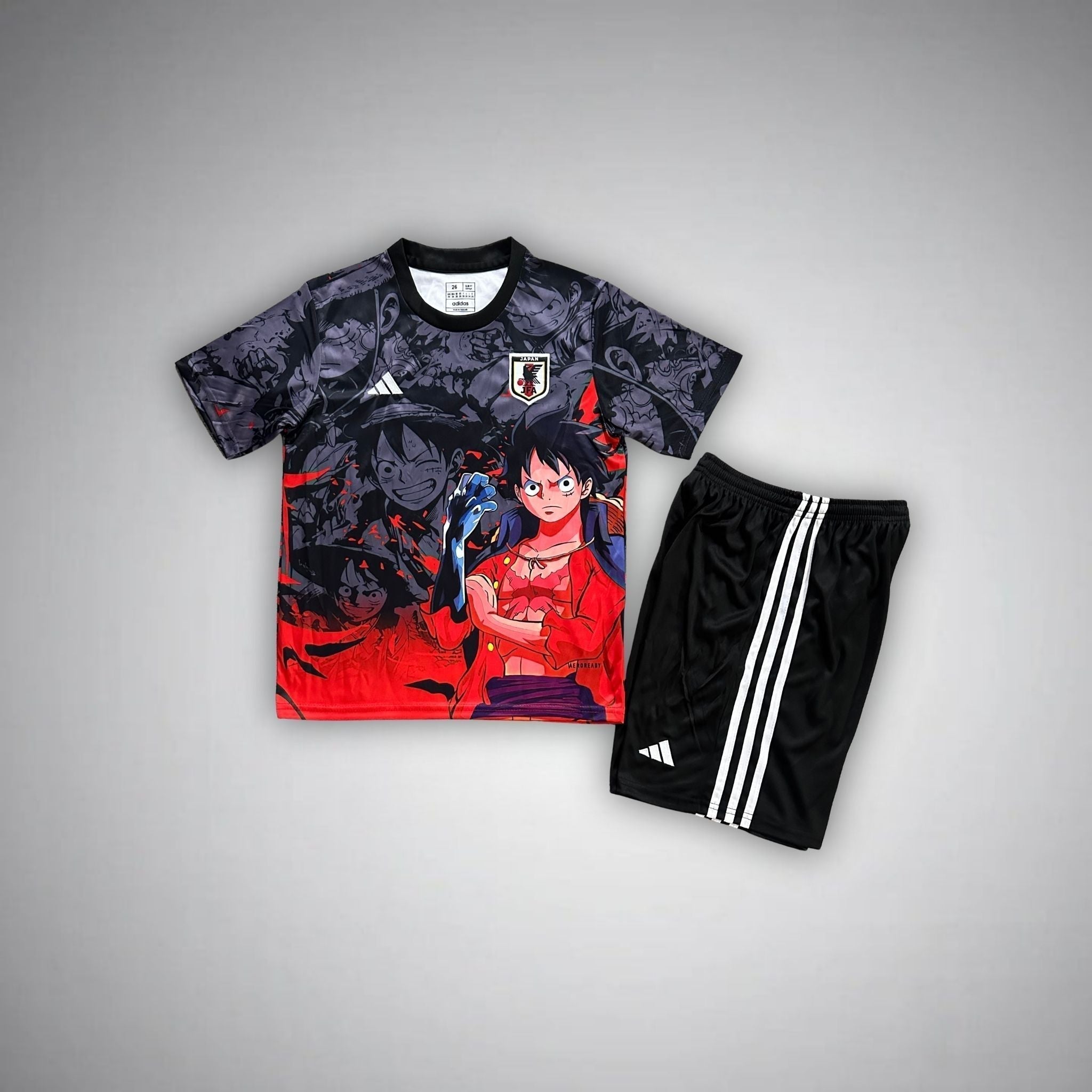 Japan "Straw Hat Luffy" Premium Kids Size Kit from FootballPrestige.shop - Premium Concept kits