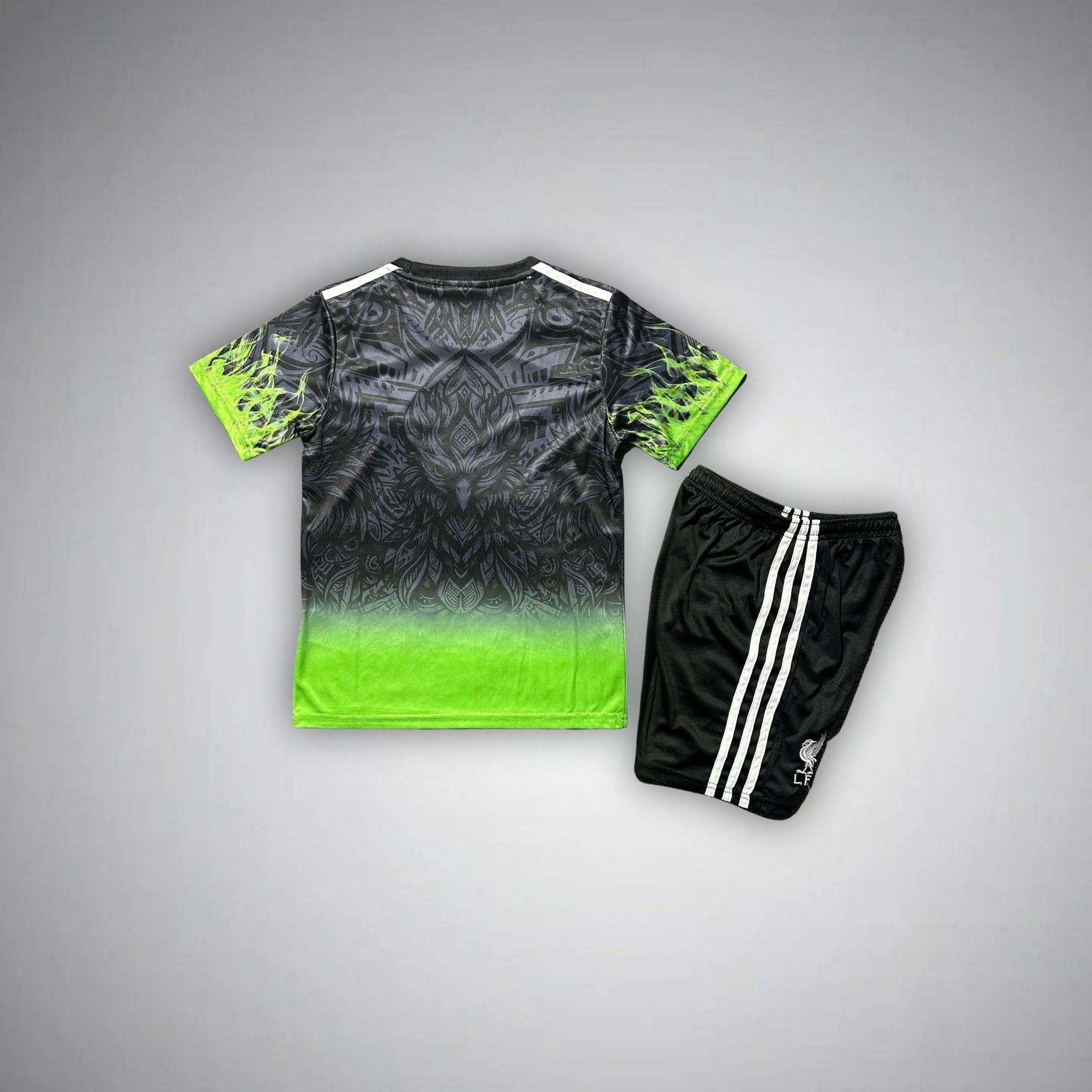 Liverpool "Lime Phoenix" Premium Kids Size Kit from FootballPrestige.shop - Premium Concept kits