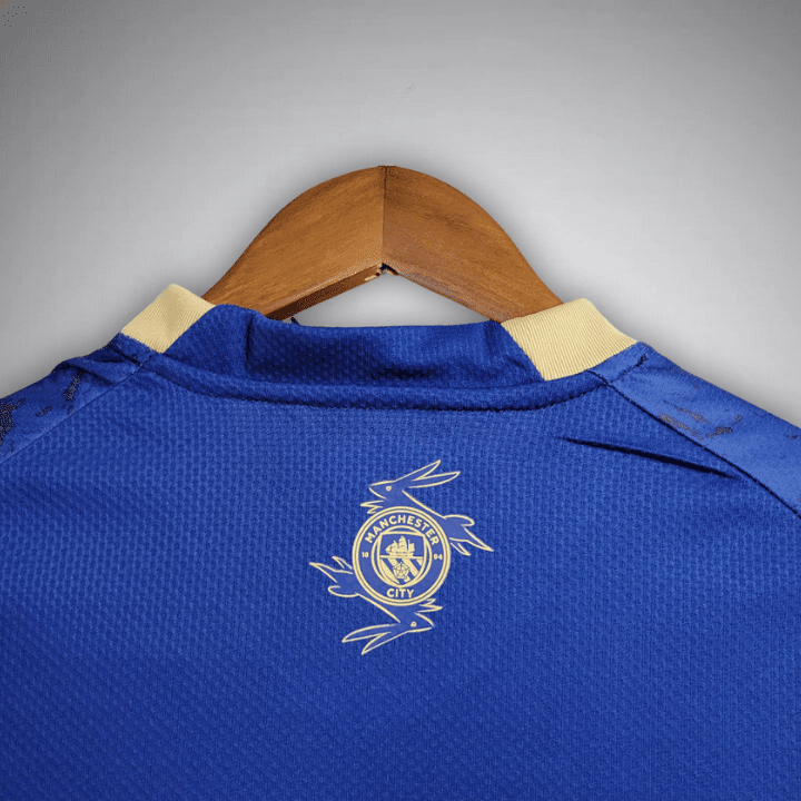 Manchester City "Navy Fusion" Premium Kids Size Kit from FootballPrestige.shop - Premium Concept kits