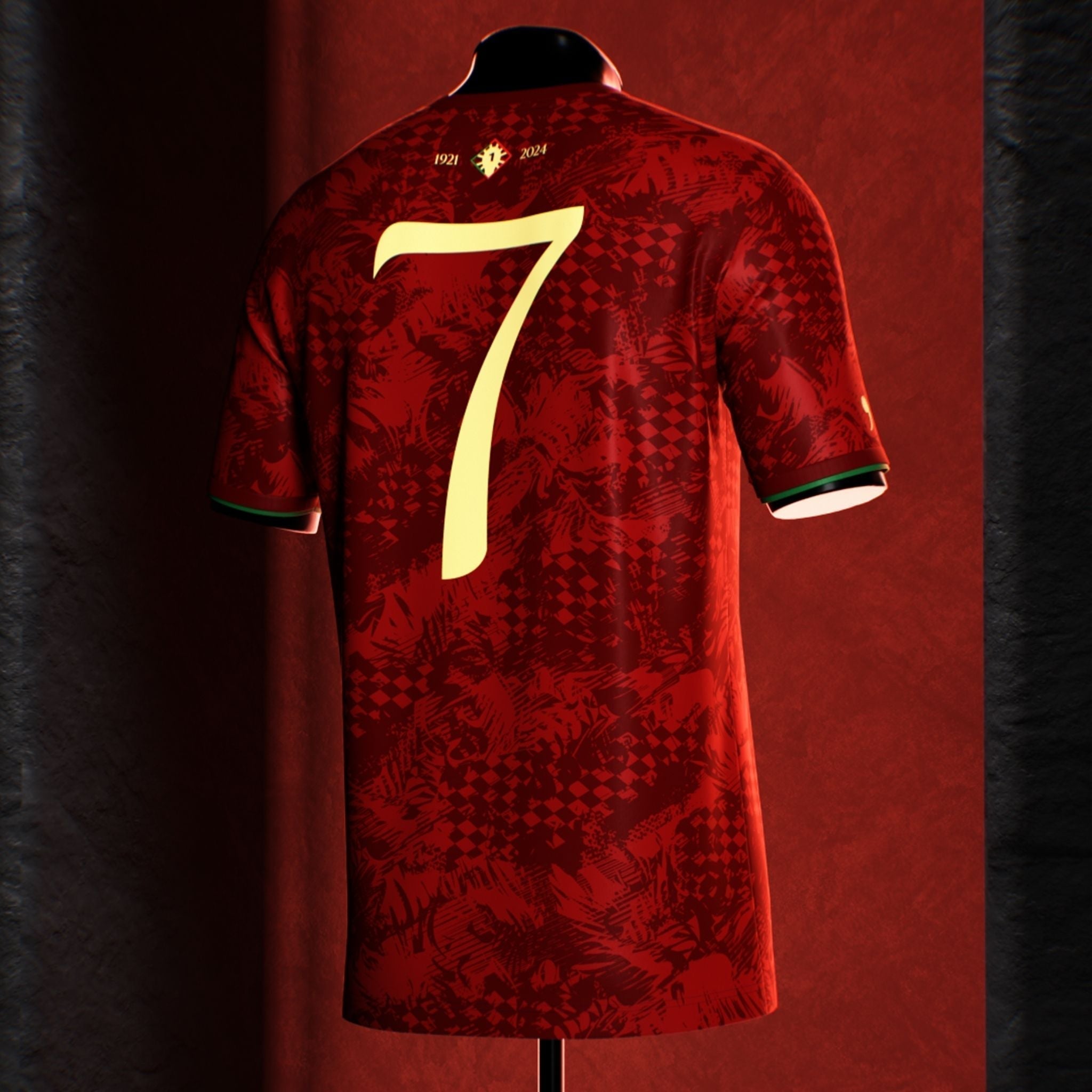 Portugal "The Siu" Premium Red Kit from FootballPrestige.shop - Premium Concept kits