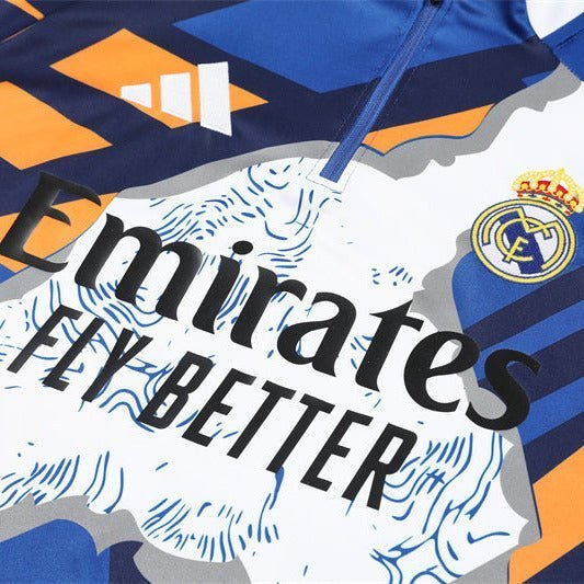 Real Madrid "Azul Reactor" Premium Tracksuit from FootballPrestige.shop - Premium Concept kits