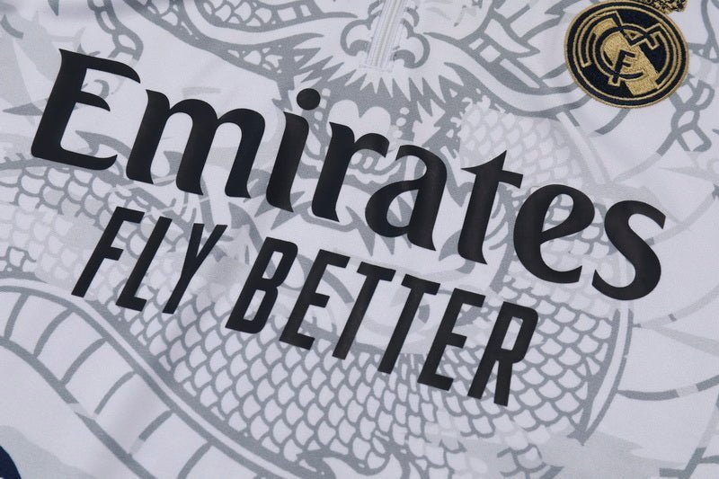 Real Madrid "Dragón Blanco" Premium Tracksuit from FootballPrestige.shop - Premium Concept kits