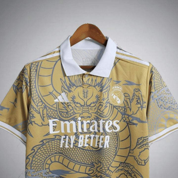 Real Madrid "Dragón Dorado" Premium Kit from FootballPrestige.shop - Premium Concept kits