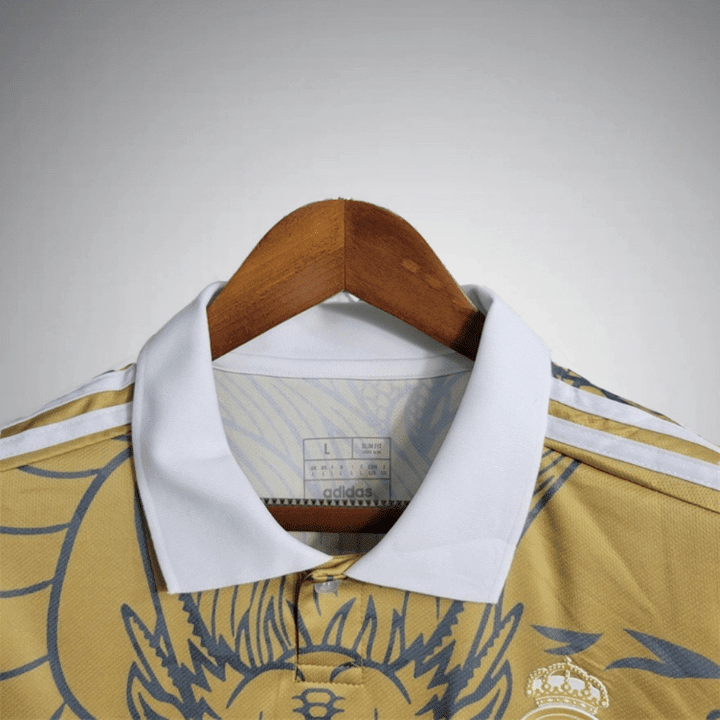 Real Madrid "Dragón Dorado" Premium Kit from FootballPrestige.shop - Premium Concept kits