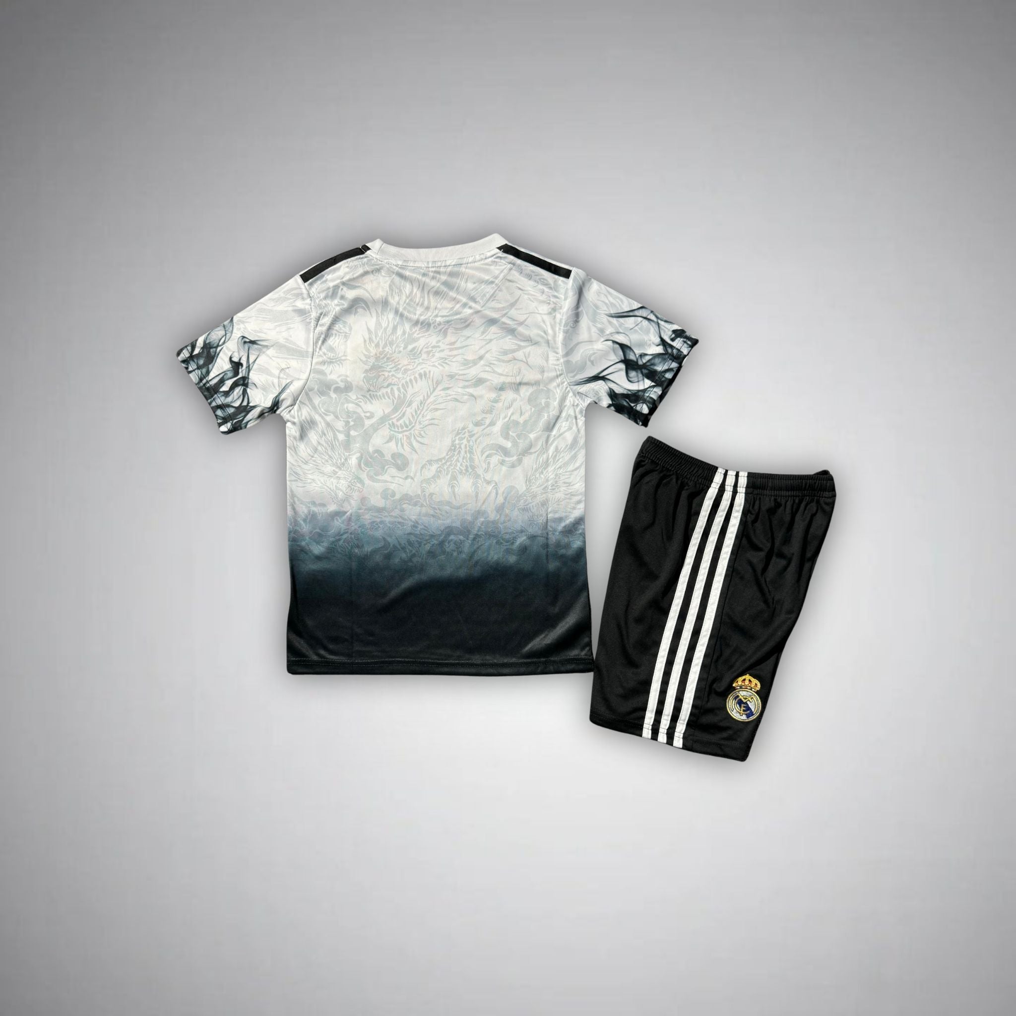 Real Madrid "Emerald Flame" Premium Kids Size Kit from FootballPrestige.shop - Premium Concept kits