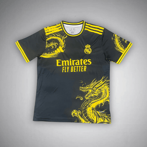 Real Madrid "Golden Falkor" Premium Kit from FootballPrestige.shop - Premium Concept kits