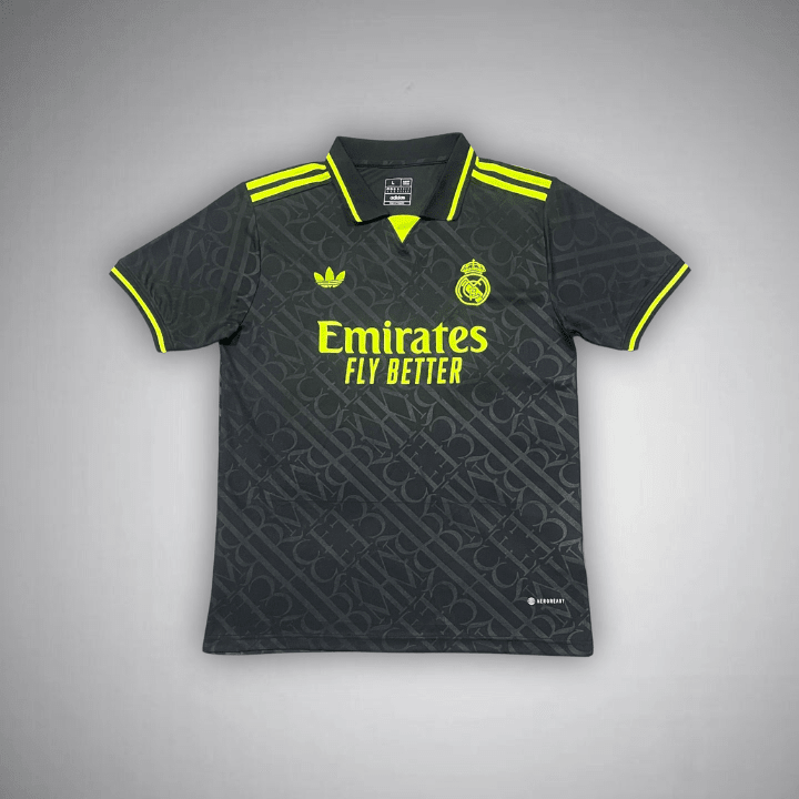 Real Madrid "Noir Galáctico" Premium Kit from FootballPrestige.shop - Premium Concept kits