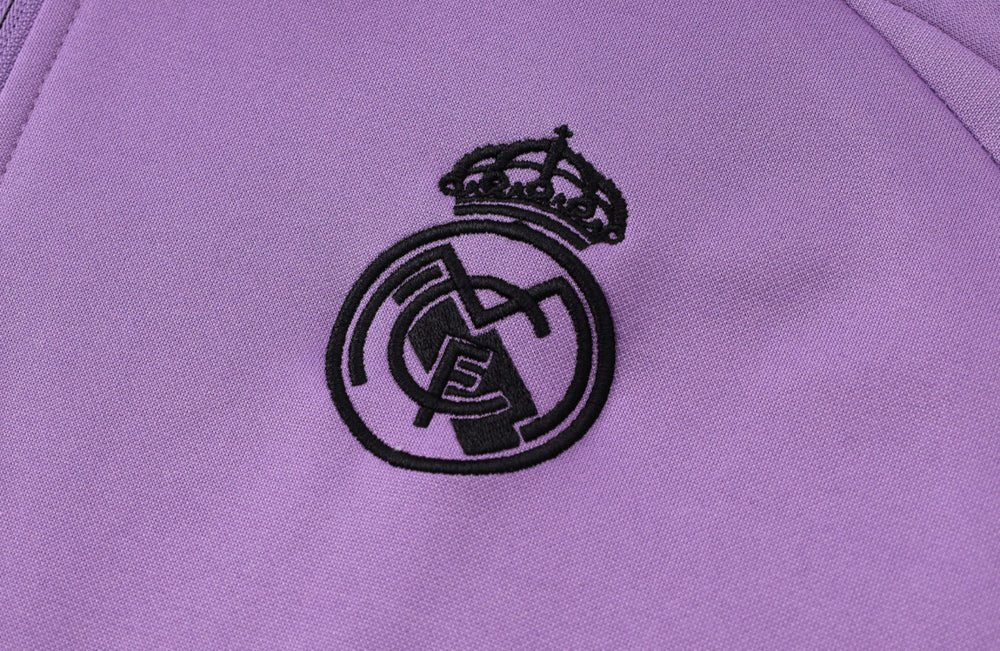 Real Madrid Purple and White Premium Tracksuit from FootballPrestige.shop - Premium Concept kits