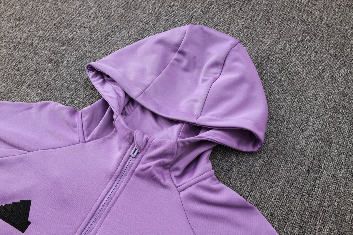 Real Madrid Purple and White Premium Tracksuit from FootballPrestige.shop - Premium Concept kits