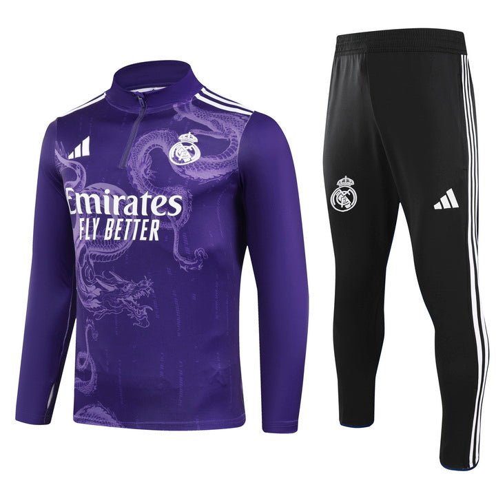 Real Madrid "Purple Dragon" Premium Tracksuit from FootballPrestige.shop - Premium Concept kits