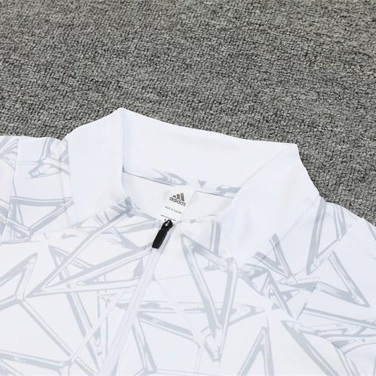 Real Madrid "White Armor" Premium Kids Size Tracksuit from FootballPrestige.shop - Premium Concept kits