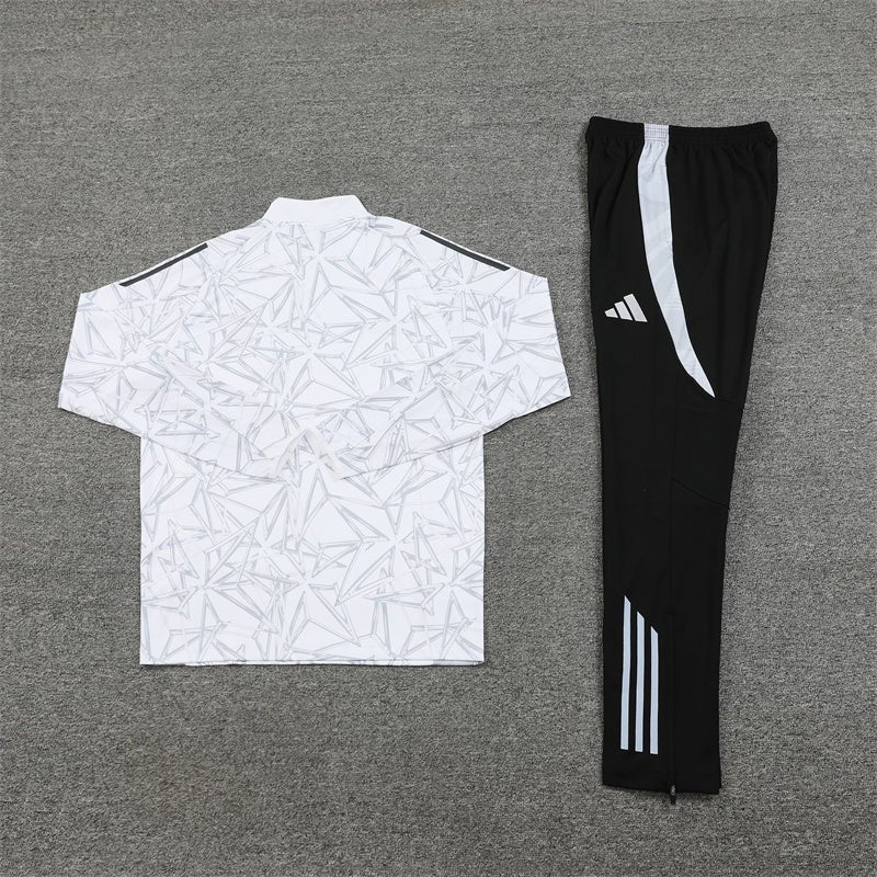 Real Madrid "White Armor" Premium Tracksuit from FootballPrestige.shop - Premium Concept kits