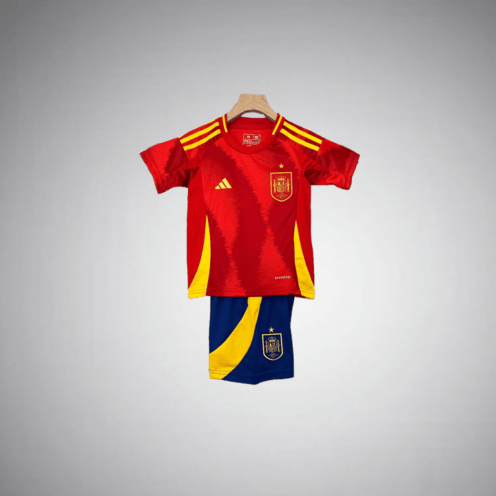 Spain 2024 Home Kids Size Kit from FootballPrestige.shop - Premium Concept kits