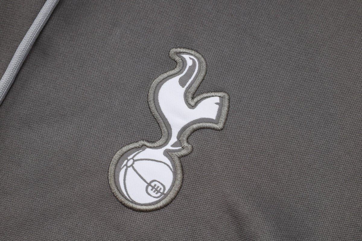 Tottenham Gray and Black Premium Tracksuit from FootballPrestige.shop - Premium Concept kits