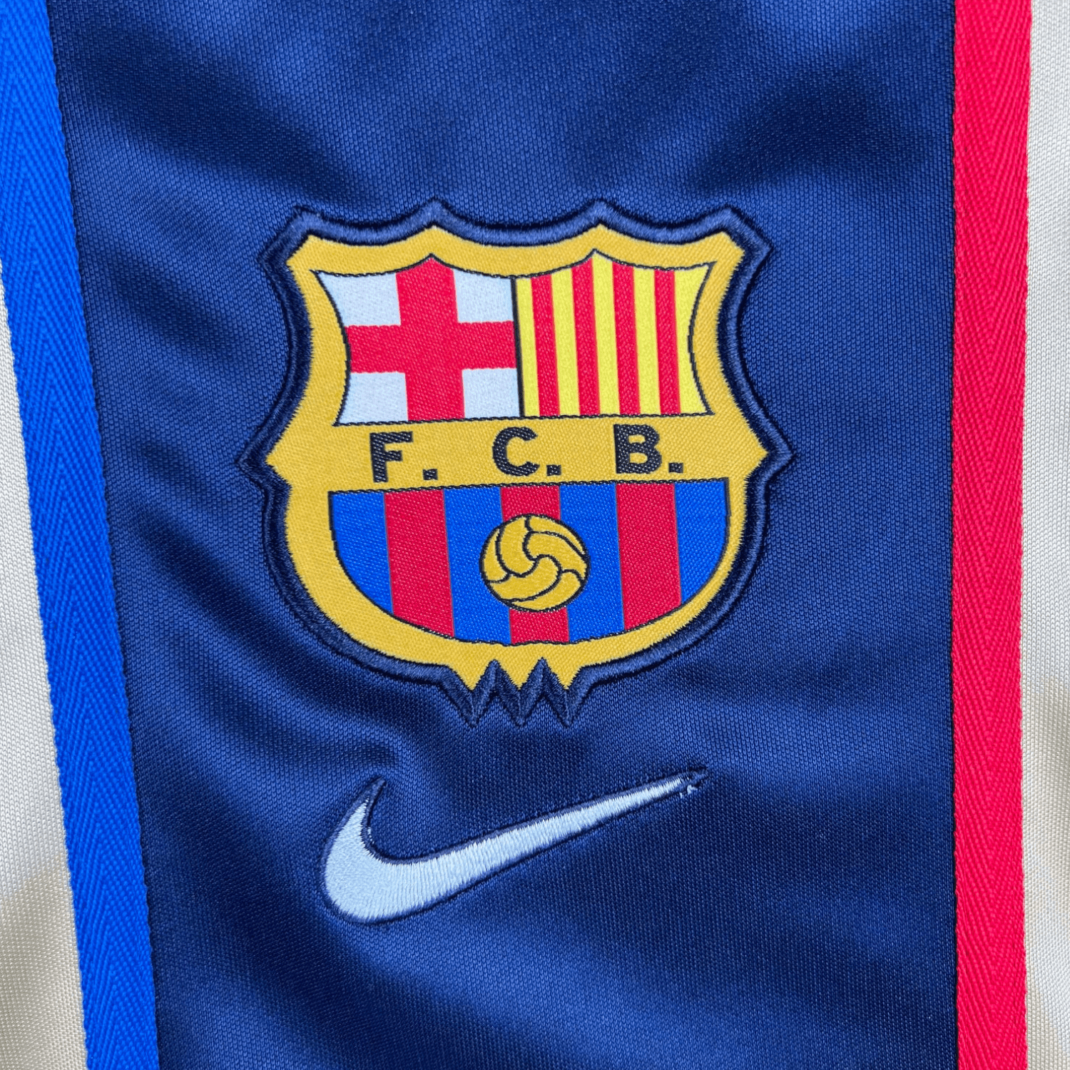 02/03 FC Barcelona Gold Away Retro Kit from FootballPrestige.shop - Premium Concept kits