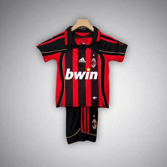 06/07 AC Milan Home Kids Size Kit - Premium Quality Jersey at FootballPrestige.com