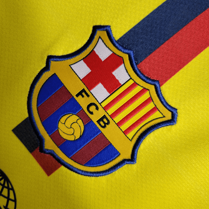 08/09 FC Barcelona Away Long Sleeve Kit from FootballPrestige.shop - Premium Concept kits