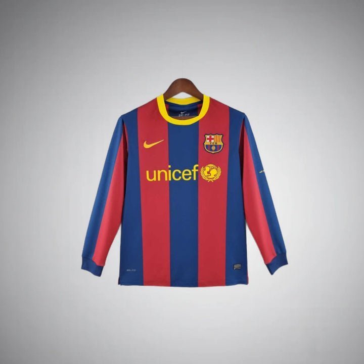 11/12 FC Barcelona Long Sleeve Home Kit from FootballPrestige.shop - Premium Concept kits